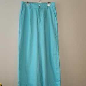 Uoozee Wide Leg Linen Blend Trousers Size Small NWT
